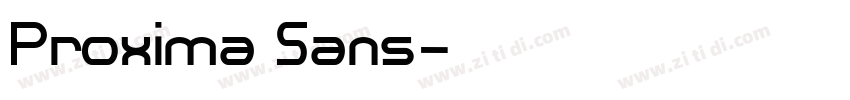 Proxima Sans字体转换